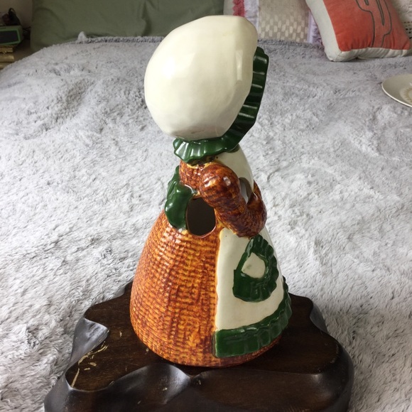 Vintage 1979 Sittre Ceramic Burlap Ragdoll Lady Utensil Holder Ragdoll - Picture 3 of 12